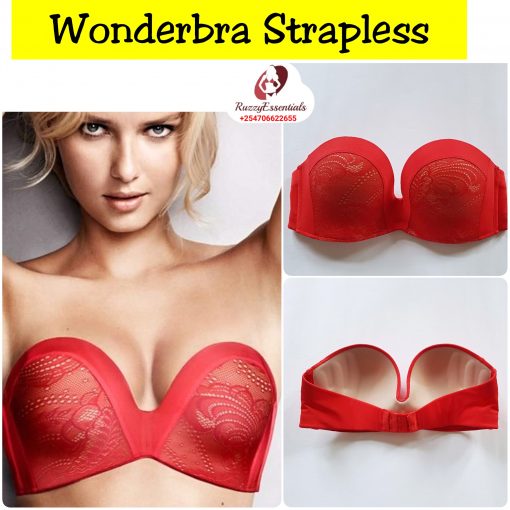 NEW Ladies Wonderbra Ultimate Strapless Lace Bra 9469 Black